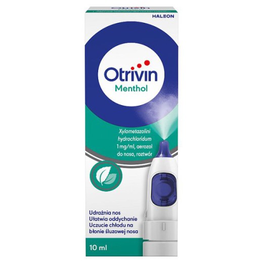 Otrivin Menthol 1 mg/ ml, aerozol do nosa, 10 ml