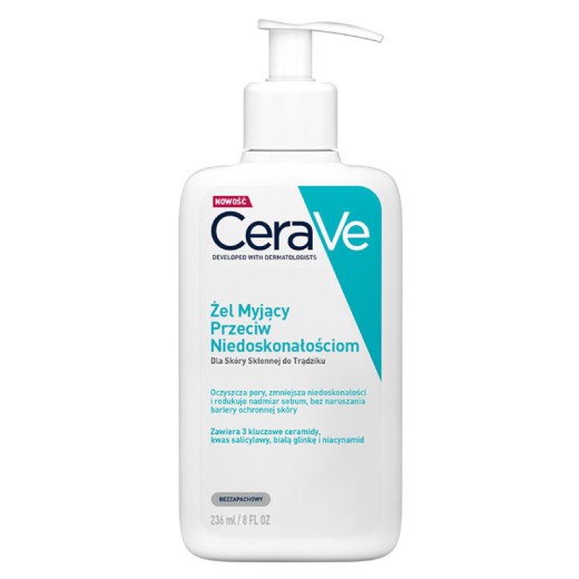 CeraVe Blemish Control, Żel myjący przeciw niedoskonałościom, 236ml