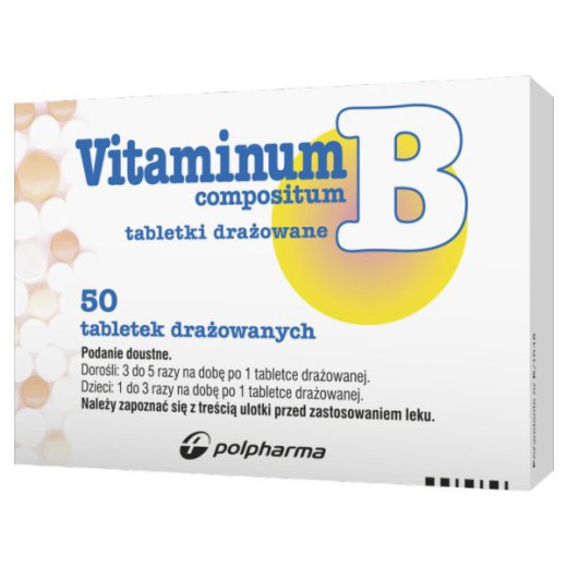 Vitaminum B Compositum, 50 tabletek drażowanych