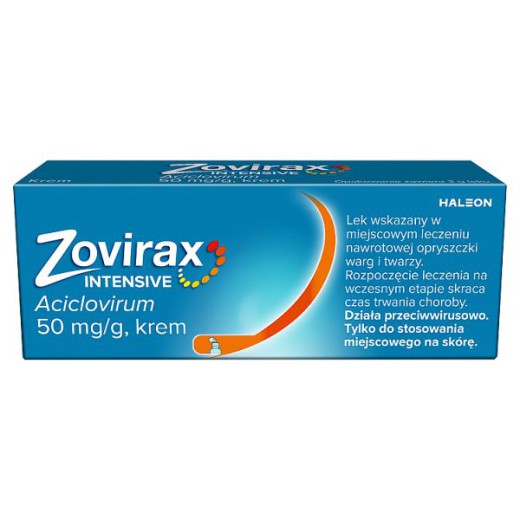 Zovirax Intensive 0,05 g/1g, krem, 2g