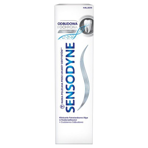 Sensodyne, pasta do zębów odbudowa i ochrona, Whitening, 75 ml