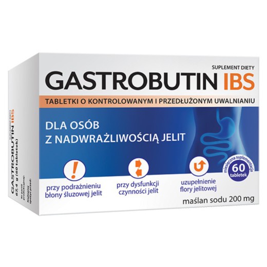 Gastrobutin IBS 0.2g, 60 tabletek