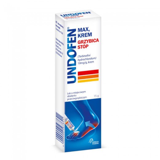 Undofen Max 10mg/g, krem przeciwgrzybiczy, 15g