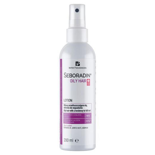 Seboradin Oily Hair, lotion do włosów przetłuszczających się i skłonnych do wypadania, 200 ml