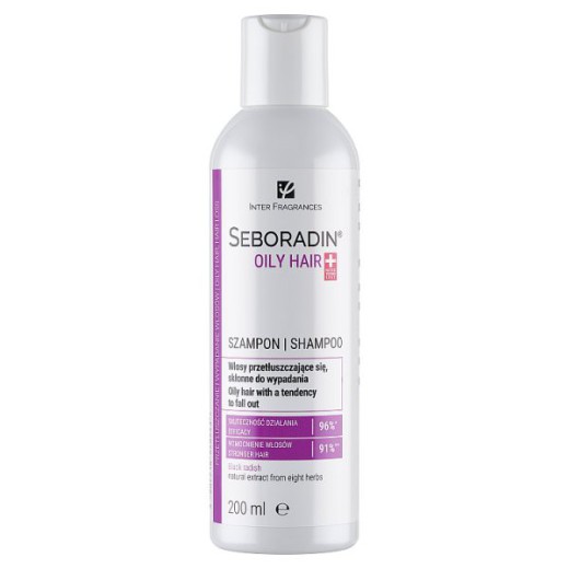 Seboradin Oily Hair, szampon do włosów przetłuszczających się, skłonnych do wypadania, 200 ml