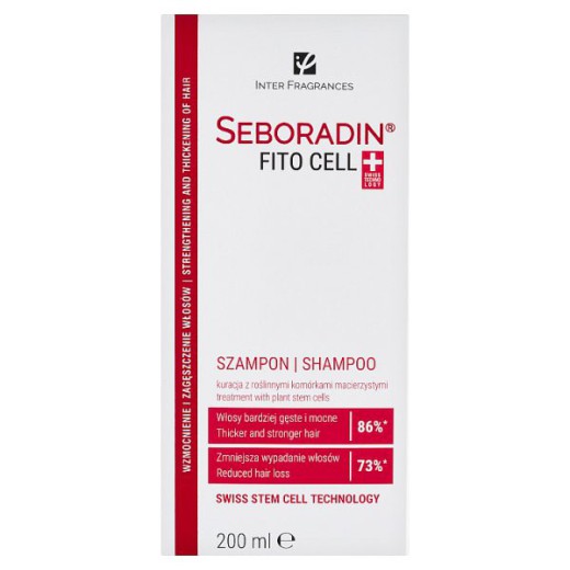 Seboradin FitoCell, wzmacniający szampon do włosów z roślinnymi komórkami macierzystymi, 200 ml