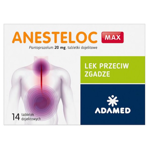 Anesteloc Max 20mg, 14 tabletek dojelitowych