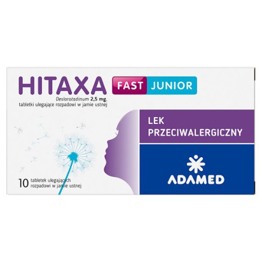 Hitaxa Fast Junior 2,5mg, 10 tabletek