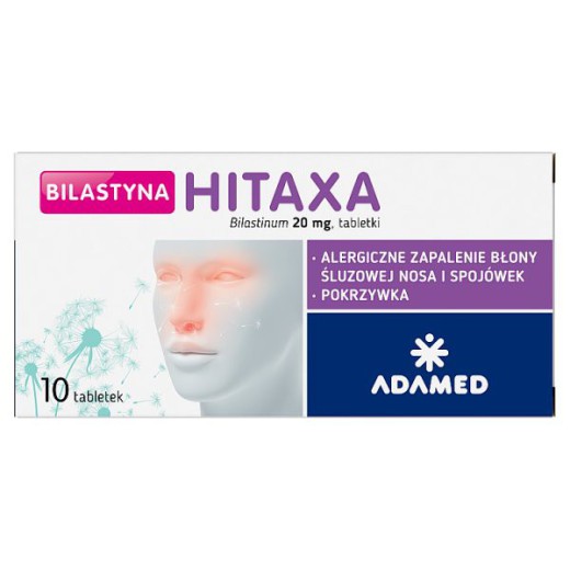 Bilastyna Hitaxa 20 mg, 10 tabletek
