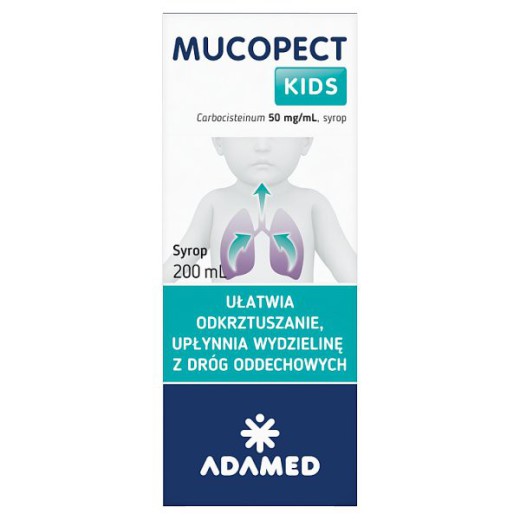 Mucopect Kids, syrop 50mg/ml, 200ml