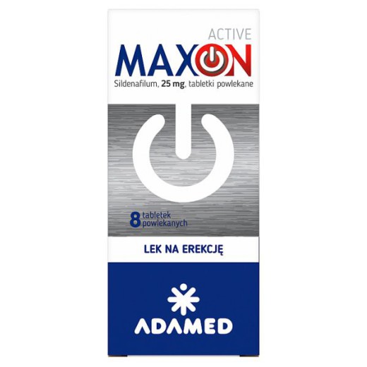 Maxon Active 25 mg, 8 tabletek powlekanych