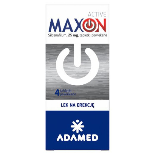 Maxon Active 25mg - 4 tabletki - Apteka Medkon