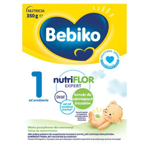Bebiko 1 Nutriflor Expert, mleko początkowe, od urodzenia, 350 g