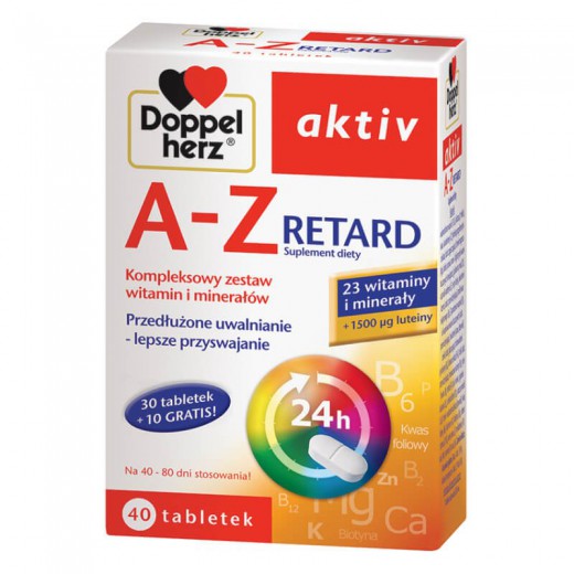 Doppelherz Aktiv A-Z Retard, 30 + 10 tabletek