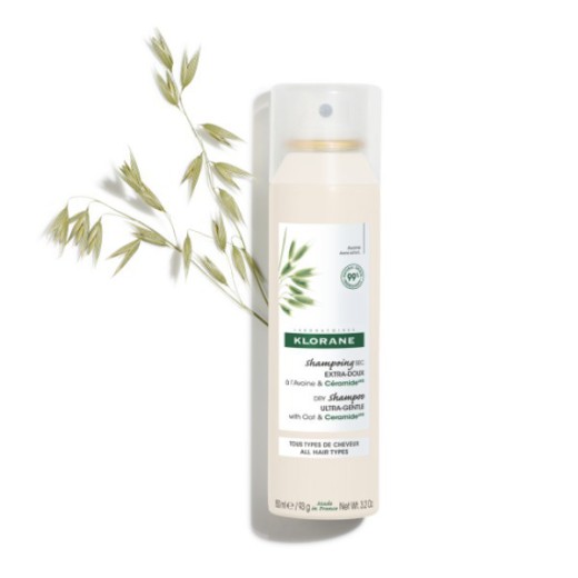 Klorane, ultrałagodny szampon suchy z Owsem i Ceramide-like, 150 ml