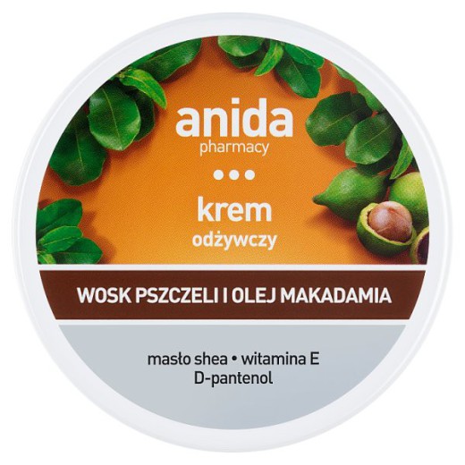 Anida, krem odżywczy z woskiem pszczelim i olejem makadamia, 125 ml