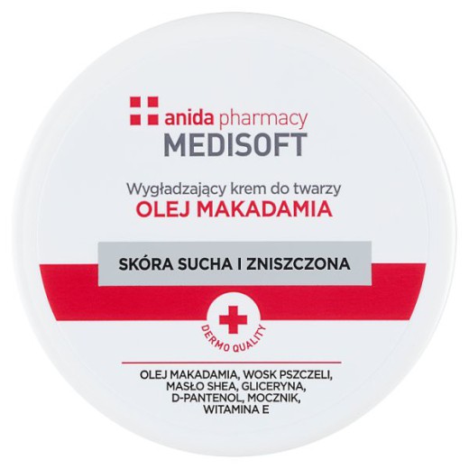 Anida Medi Soft, krem wygładzający z olejkiem makadamia, 100 ml