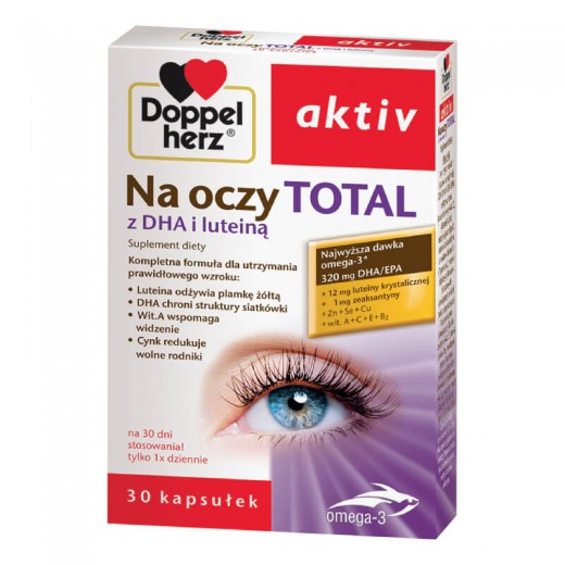 Doppelherz Aktiv, Na oczy Total, 30 kapsułek