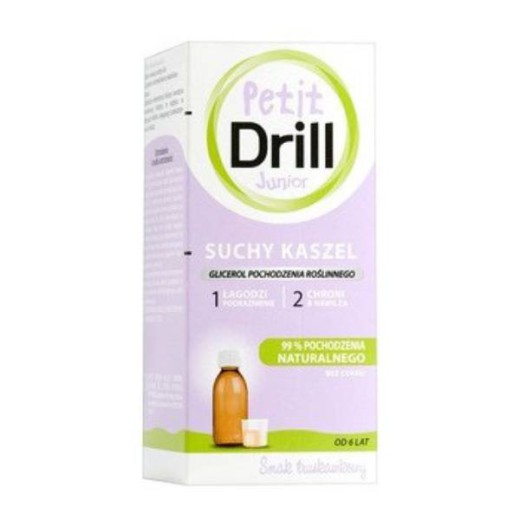 PetitDrill Junior, syrop na kaszel suchy od 6 lat, 200 ml