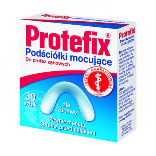 Protefix, podściółki mocujące do żuchwy, 30 sztuk