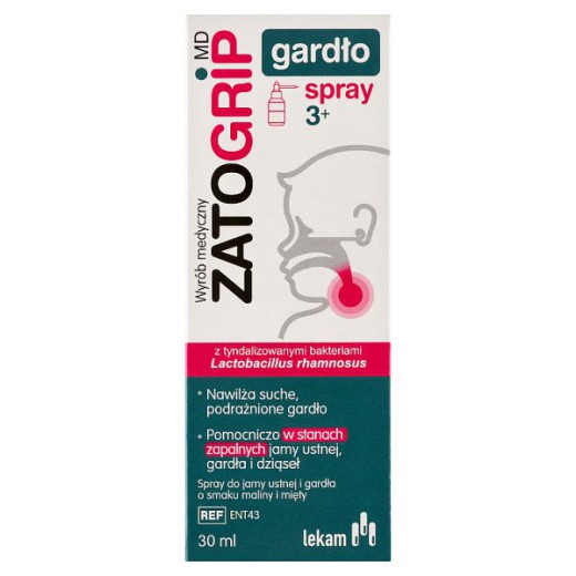 Zatogrip MD, spray do gardła, 30 ml