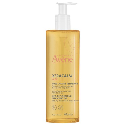 Avene XeraCalm A.D., oczyszczający olejek uzupełniający lipidy, skóra sucha, skłonna do atopii i świądu, 400 ml