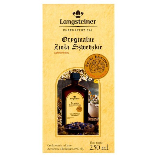 Langsteiner Oryginalne zioła szwedzkie, 250 ml