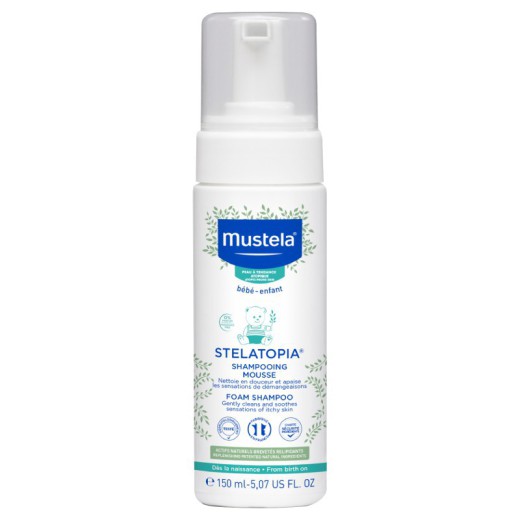 Mustela Stelatopia, szampon w piance dla niemowląt, 150 ml