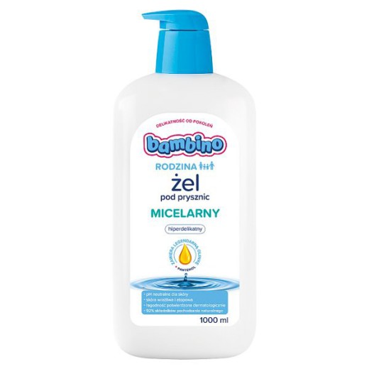Bambino Rodzina, żel pod prysznic, hiperdelikatny, od 3 lat, 1000 ml
