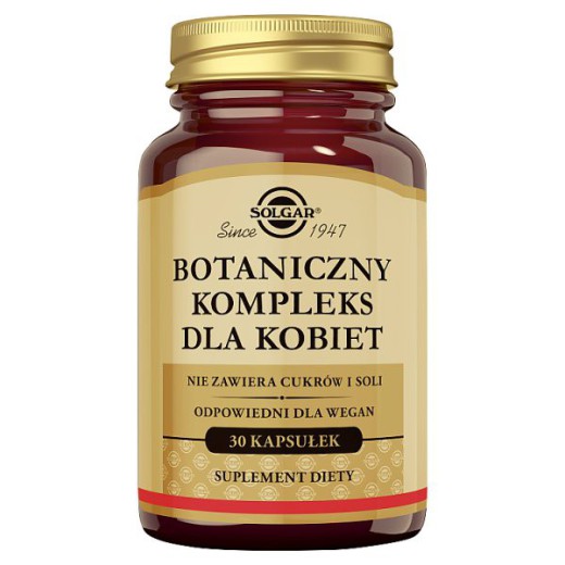 Solgar Botaniczny Kompleks dla Kobiet, kapsułki roślinne, 30 szt.