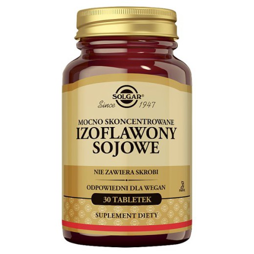 Solgar Izoflawony sojowe, tabletki, 30 szt.