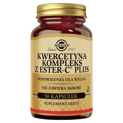 Solgar Kwercetyna Kompleks z Ester-C Plus, 50 kapsułek