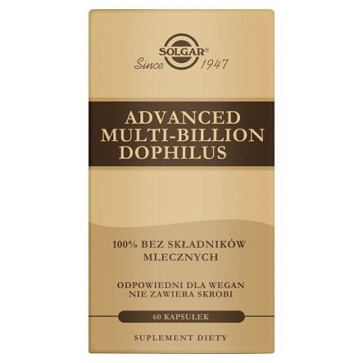 SOLGAR Advanced Multi-Billion Dophilus, 60 kapsułek