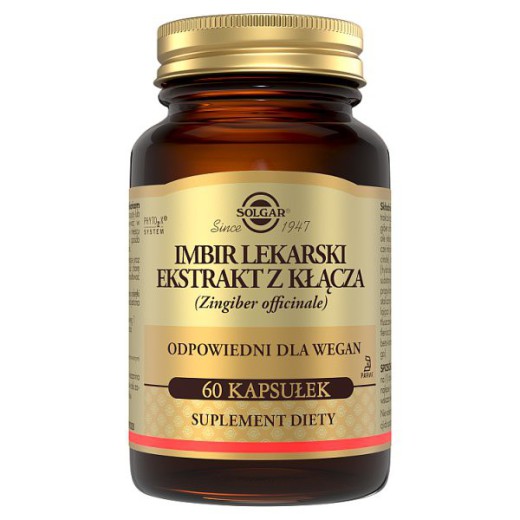 Solgar Imbir lekarski, kapsułki, 60 szt.