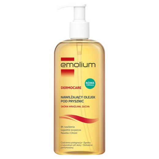 Emolium Dermocare, olejek nawilżający do mycia, od 3 miesiąca życia, 400 ml