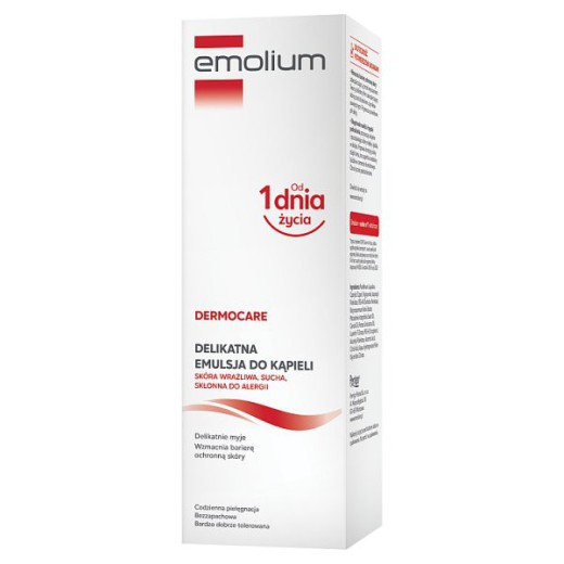 Emolium Dermocare, emulsja do kąpieli, od 1 dnia życia, 400 ml