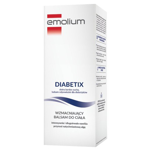 Emolium Diabetix, wzmacniający balsam do ciała, skóra bardzo sucha, 200 ml