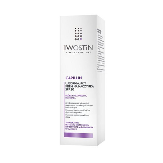 Iwostin Capillin Duo, krem liftingujący na naczynka, SPF20, 40 ml