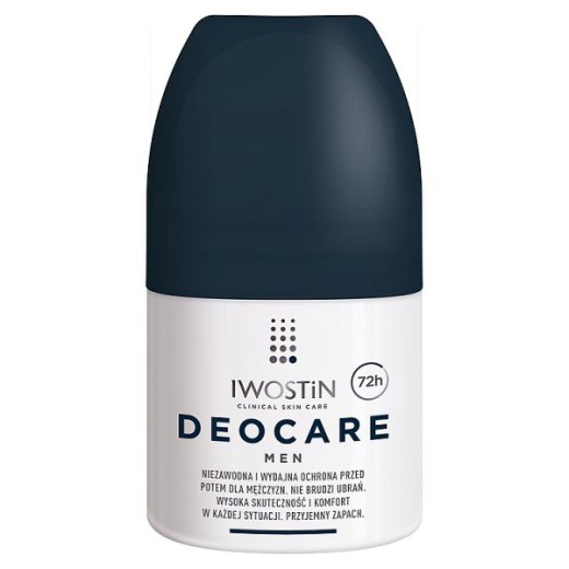Iwostin Deocare Men, antyperspirant dla mężczyzn 72h, roll-on, 50ml