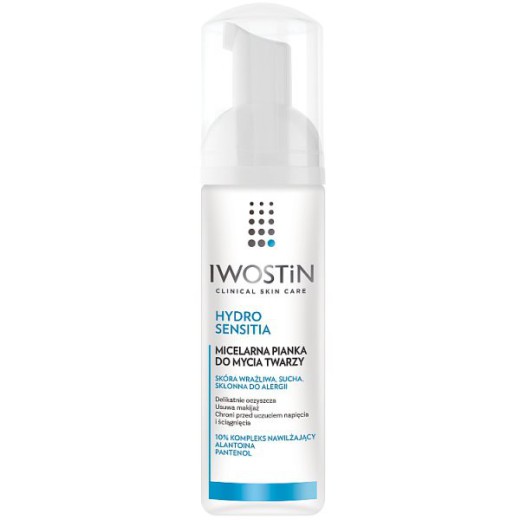 Iwostin Hydro Sensitia, micelarna pianka do mycia twarzy, 165 ml
