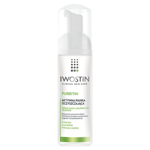 Iwostin Purritin, pianka oczyszczająca, skóra tłusta i trądzikowa, 165 ml