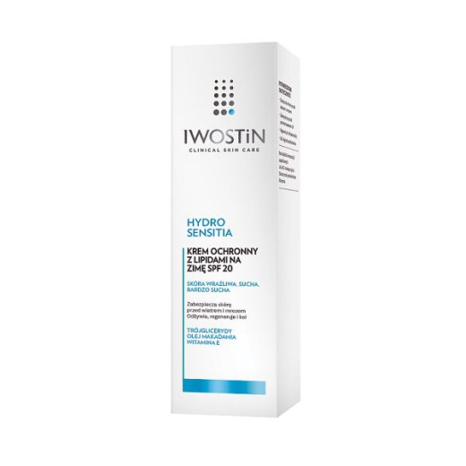 Iwostin Hydro Sensitia, krem ochronny z lipidami na zimę SPF20, 50 ml
