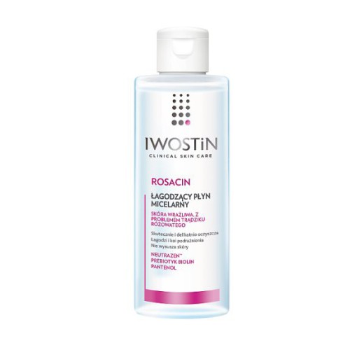 Iwostin Rosacin, łagodzący płyn micelarny, hipoalergiczny, 215 ml
