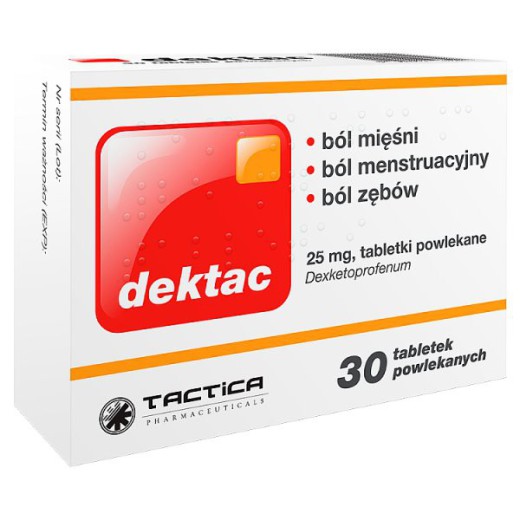 Dektac, 25mg, 30 tabletek powlekanych
