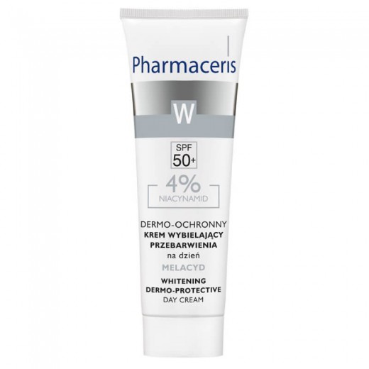 PHARMACERIS W, Melacyd, krem wybielający przebarwienia na dzień, SPF50+, 30ml
