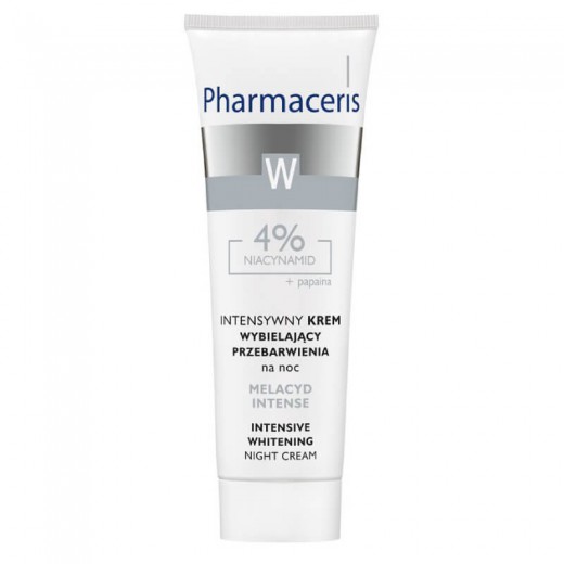 PHARMACERIS W, Melacyd Intense, krem wybielający przebarwienia na noc, 30ml