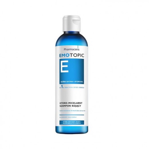 Pharmaceris E Emotopic, hydro-micelarny szampon kojący od 1 dnia życia, skóra sucha i atopowa,250 ml