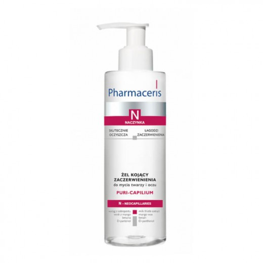 PHARMACERIS N, Puri-Capilium, żel kojący zaczerwienienia do mycia twarzy i oczu, 190ml