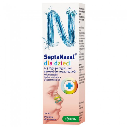 Septanazal dla dzieci, aerozol do nosa, 10 ml