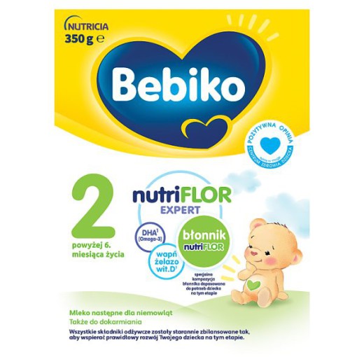 Bebiko 2 Nutriflor Expert, mleko następne, powyżej 6 miesiąca, 350 g